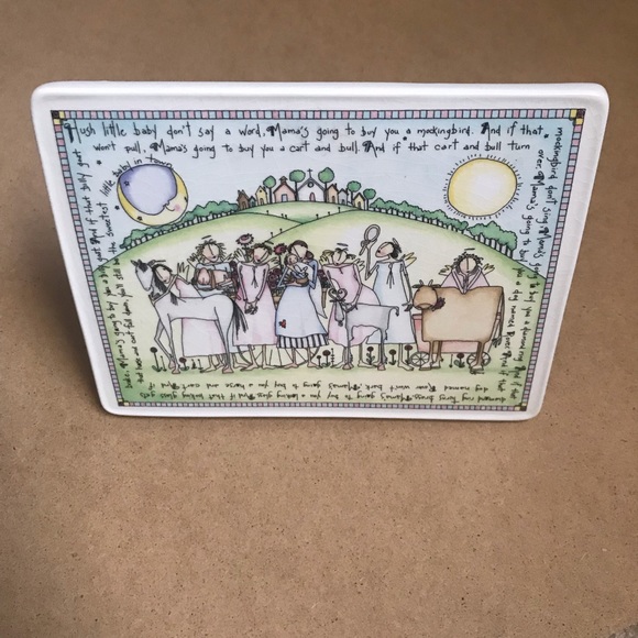 Hush Little Baby Ceramic Art For Dresser or Wall - Picture 7 of 8